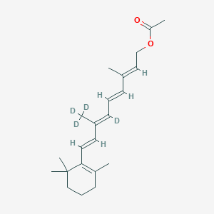 molecular formula C22H32O2 B12400549 Retinyl acetate-d4 