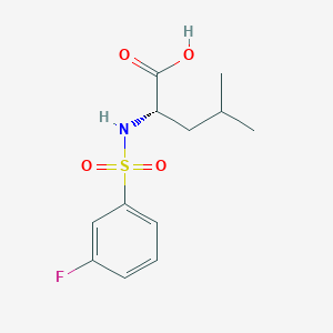 molecular formula C12H16FNO4S B12400659 ((3-Fluorophenyl)sulfonyl)-L-leucine 