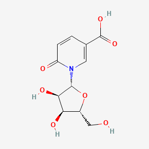 molecular formula C11H13NO7 B1240069 6-Oxo-1-(beta-D-ribofuranosyl)nicotinic acid CAS No. 66171-44-6