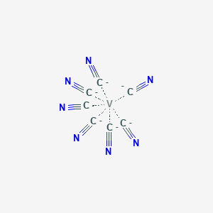 molecular formula C7N7V-7 B1240075 heptacyanidovanadate(III) 