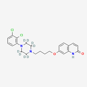molecular formula C23H25Cl2N3O2 B12400772 Dehydroaripiprazole-d8-1 