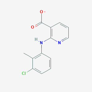 molecular formula C13H10ClN2O2- B1240081 Clonixin(1-) 