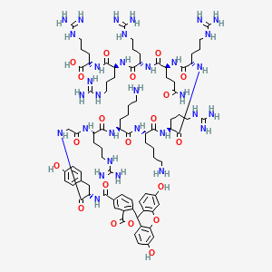 molecular formula C85H128N32O20 B12400879 TAT (47-57), FAM-labeled 