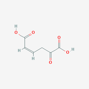 molecular formula C6H6O5 B1240089 (Z)-5-oxohex-2-enedioic acid 