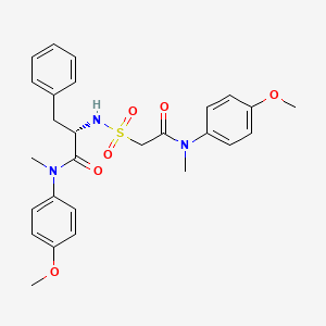 molecular formula C27H31N3O6S B12400953 HIV-1 inhibitor-18 