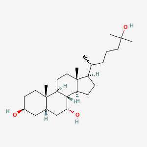 molecular formula C27H48O3 B1240099 5beta-Cholestane-3beta,7alpha,25-triol 