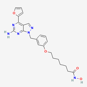 molecular formula C23H26N6O4 B12401036 A2Aar/hdac-IN-2 