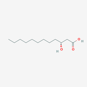 molecular formula C12H24O3 B1240105 (3R)-3-Hydroxydodecanoic acid CAS No. 28254-78-6