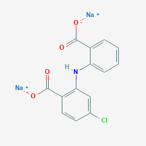 molecular formula C14H8ClNNa2O4 B12401129 Lobenzarit (disodium) 