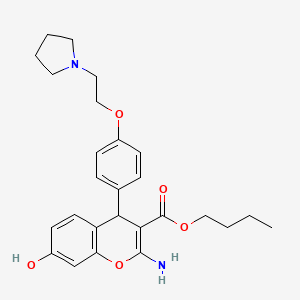 molecular formula C26H32N2O5 B12401161 Estrogen receptor |A antagonist 1 