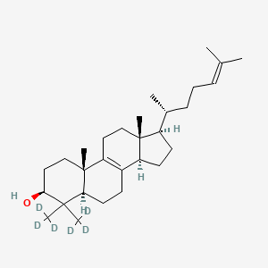 molecular formula C29H48O B12401237 14-Demethyl-lanosterol-d6 