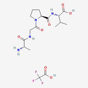 molecular formula C17H27F3N4O7 B12401340 AGPV TFA 