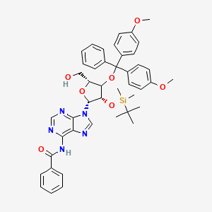molecular formula C44H49N5O7Si B12401424 N6-Benzoyl-2'-O-tert-butyldimethylsilyl-3'-O-DMT-adenosine 