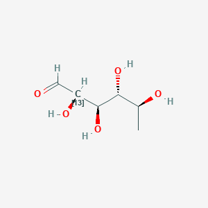 molecular formula C6H12O5 B12401468 (-)-Fucose-13C-1 