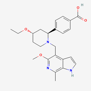 molecular formula C24H29N3O4 B12401473 Factor B-IN-3 
