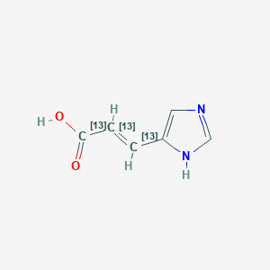 molecular formula C6H6N2O2 B12401573 Urocanic acid-13C3 