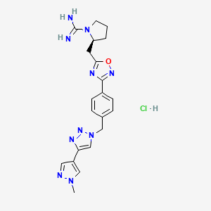 molecular formula C21H25ClN10O B12401688 SphK2-IN-2 