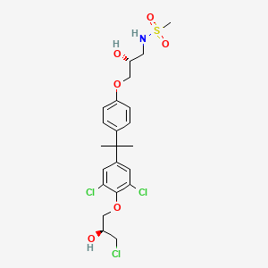 molecular formula C22H28Cl3NO6S B12401693 EPI-7170 