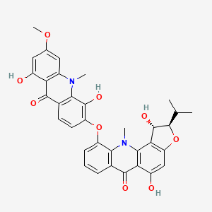 molecular formula C34H30N2O9 B1240179 Atalanine CAS No. 50906-85-9