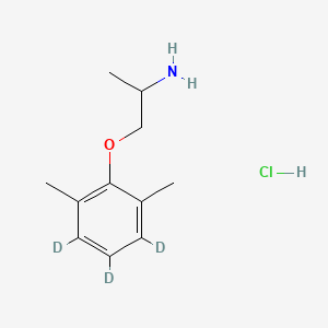 molecular formula C11H18ClNO B12401886 Mexiletine-d3 (hydrochloride) 