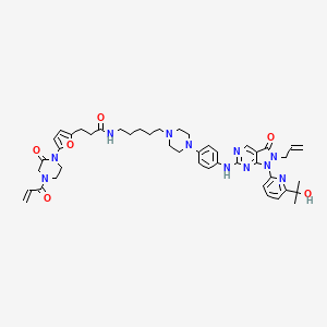 molecular formula C45H55N11O6 B12402045 LEB-03-145 