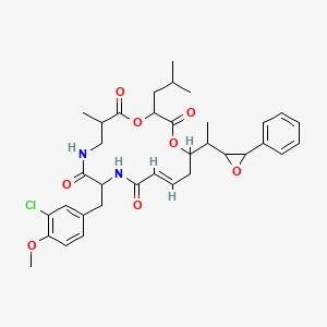 molecular formula C35H43ClN2O8 B1240208 Cryptophycin 