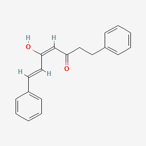 molecular formula C19H18O2 B12402183 5-Hydroxy-1,7-diphenyl-4E,6E-dien-3-heptanone 