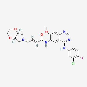 molecular formula C25H25ClFN5O4 B12402189 Egfr/her2-IN-9 