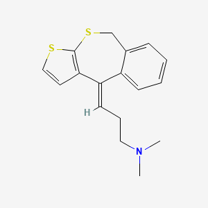 molecular formula C17H19NS2 B1240223 Dithiaden 