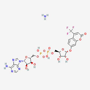 molecular formula C25H29F3N6O16P2 B12402274 TFMU-ADPr ammonium 