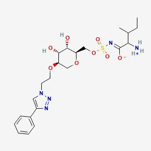 molecular formula C22H33N5O8S B12402283 Isoleucyl tRNA synthetase-IN-2 
