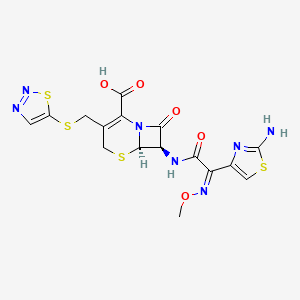 molecular formula C16H15N7O5S4 B1240231 Cefuzonam CAS No. 82219-78-1