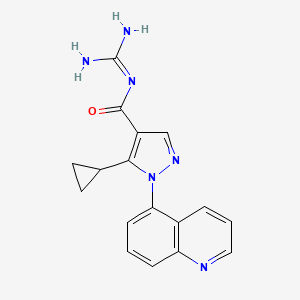 molecular formula C17H16N6O B1240234 Zoniporide CAS No. 241800-98-6