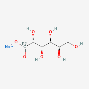 molecular formula C6H11NaO7 B12402388 Gluconate-1-13C sodium 