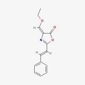 molecular formula C14H13NO3 B1240241 Styryloxazolone CAS No. 94271-08-6