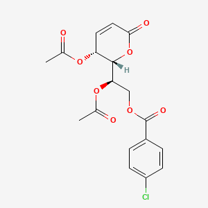molecular formula C18H17ClO8 B12402416 Antitumor agent-66 