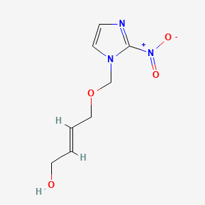 molecular formula C8H11N3O4 B1240243 4-((2-Nitro-1H-imidazol-1-yl)methoxy)but-2-en-1-ol CAS No. 93679-10-8