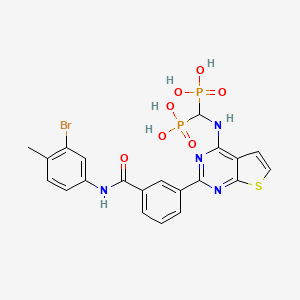 molecular formula C21H19BrN4O7P2S B12402473 hGGPPS-IN-3 