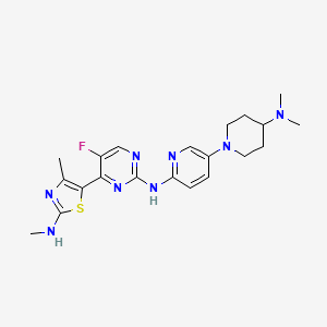 molecular formula C21H27FN8S B12402503 Cdk4/6-IN-15 