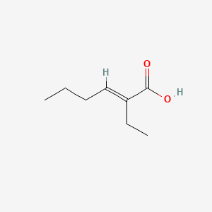 molecular formula C10H18O2 B1240252 2-Ethyl-2-hexenoic acid CAS No. 5309-52-4