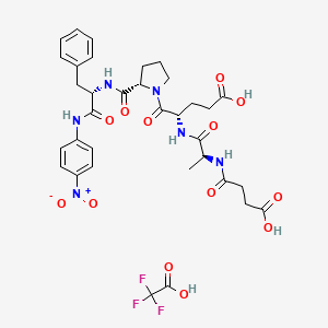 molecular formula C34H39F3N6O13 B12402576 Suc-Ala-Glu-Pro-Phe-pNA TFA 