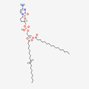 molecular formula C46H82N3O10P B1240259 2',3'-Dideoxycytidine monophosphate diglyceride CAS No. 139903-71-2