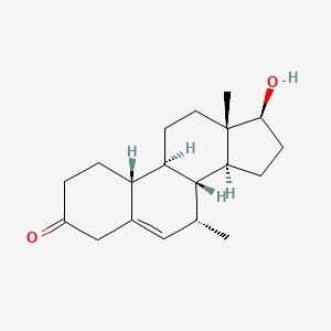 molecular formula C19H28O2 B1240261 17beta-Hydroxy-7alpha-methyl-5-estren-3-one CAS No. 50718-35-9