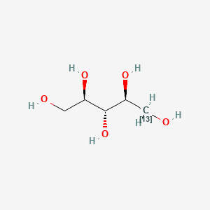 molecular formula C5H12O5 B12402685 Ribitol-1-13C 