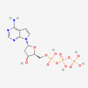 molecular formula C11H17N4O12P3 B12402698 2'-Deoxytubercidin 5'-triphosphate 