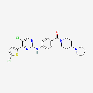 molecular formula C24H25Cl2N5OS B12402716 PfGSK3/PfPK6-IN-2 