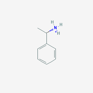 molecular formula C8H12N+ B1240284 (1S)-1-phenylethanaminium 