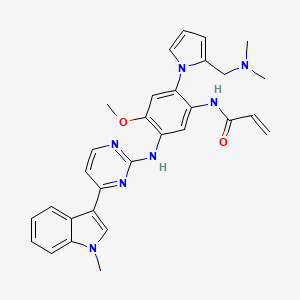molecular formula C30H31N7O2 B12402853 EGFR kinase inhibitor 1 