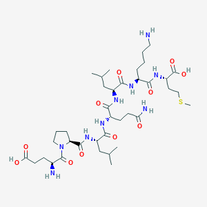 molecular formula C38H67N9O11S B12402888 H-Glu-Pro-Leu-Gln-Leu-Lys-Met-OH 
