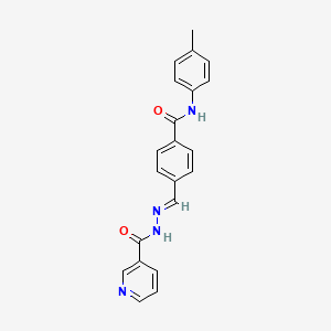 molecular formula C21H18N4O2 B12402939 Antitumor agent-70 